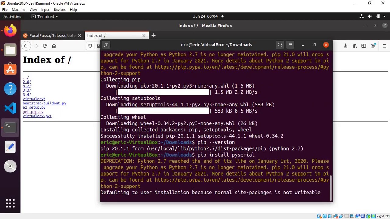 ubuntu install pip for python 2.7